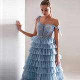 Ruffled Long Evening Dresses